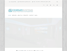 Tablet Screenshot of cinema-systems.com